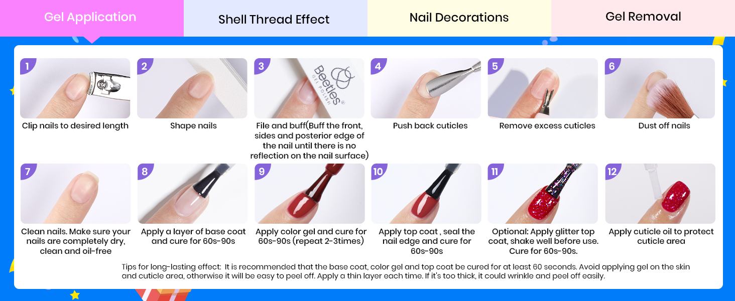 Gel Nail Polish KIt with UV light