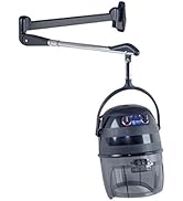 Pibbs 515 Kwik Dri Hair Dryer with Wall Arm for Salons and Stylists, 1100 Watts, Wall Arm Extends...