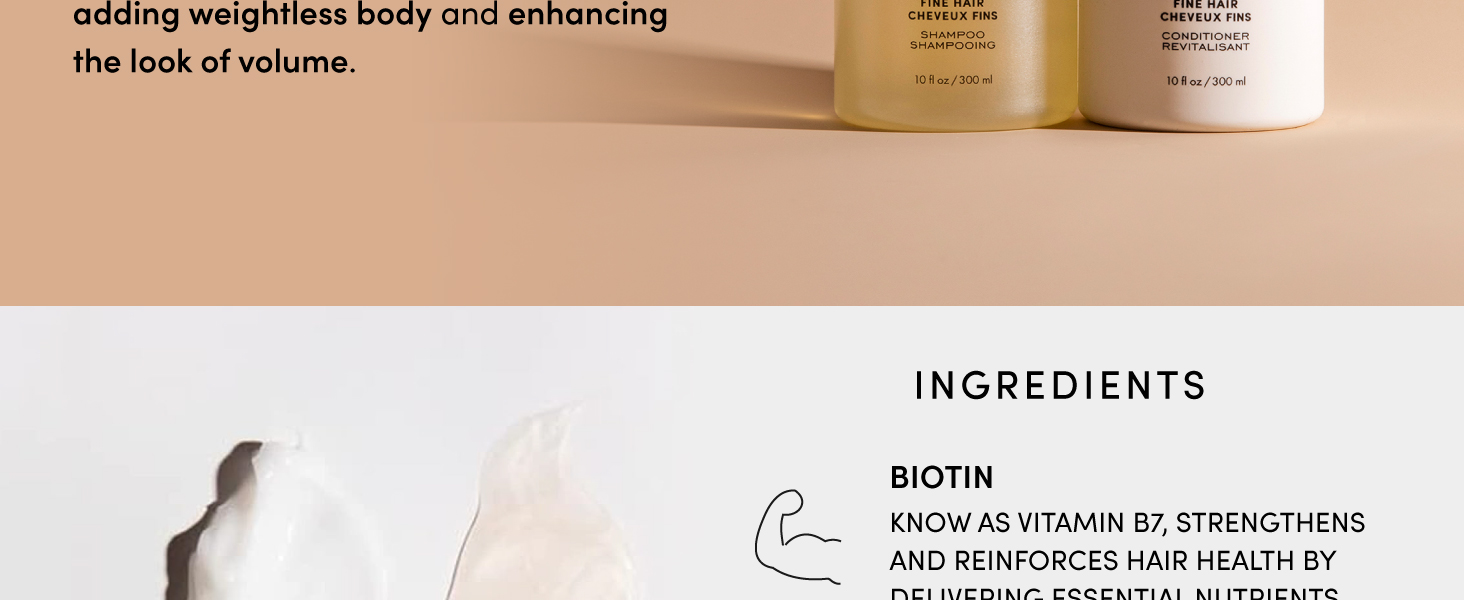 This is a keratin safe shampoo and conditioner for fine hair