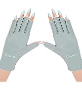 AIRSEE UV Gloves for Nail Lamp,Professional UPF50+ UV Protection Gloves for Manicures Nail Art,Fi...
