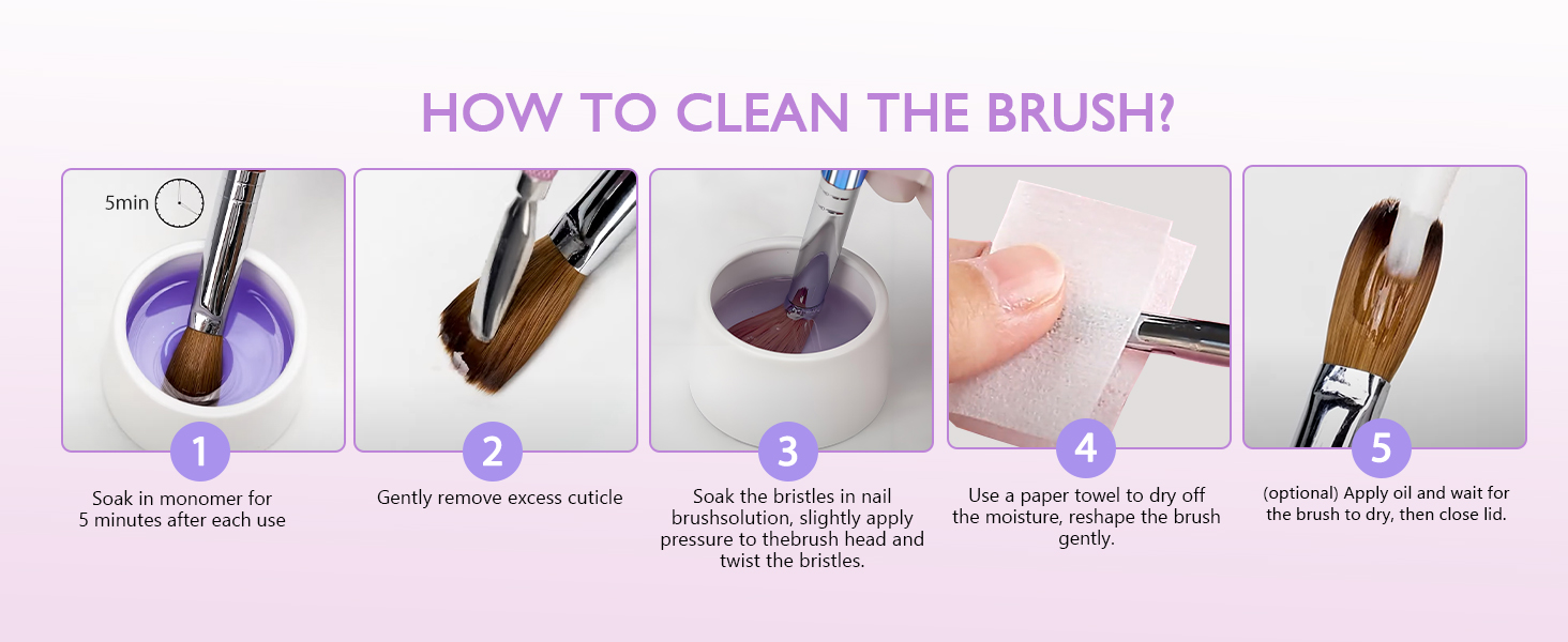 acrylic nail brush