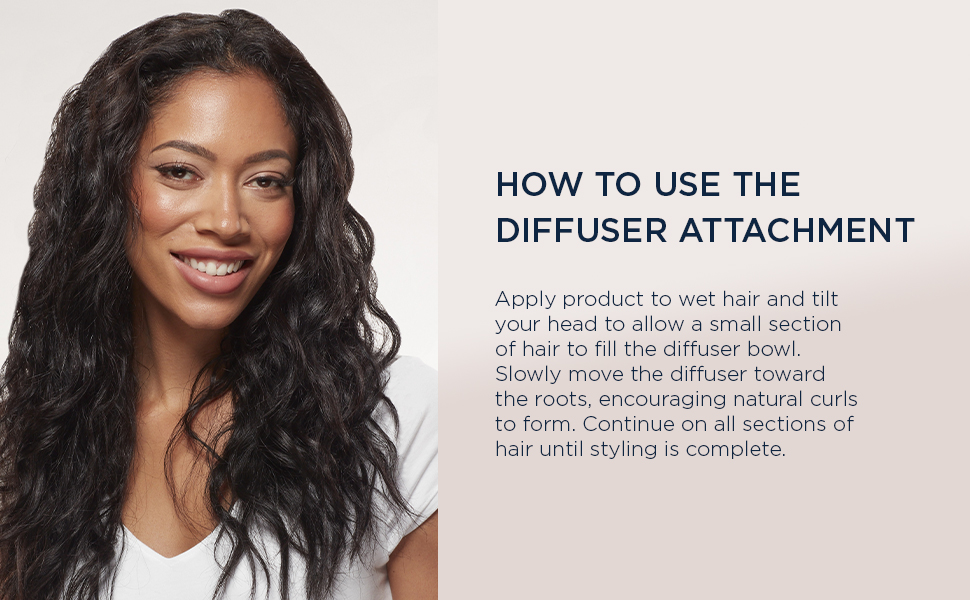 Create Curls, Waves, and Volume with the Conair universal hair diffuser