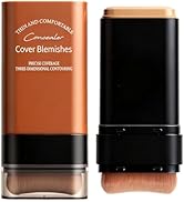 Face Foundation Concealer Stick,2-in-1 Long-wear Lightweight Contour Brighten Stick Blemish with ...