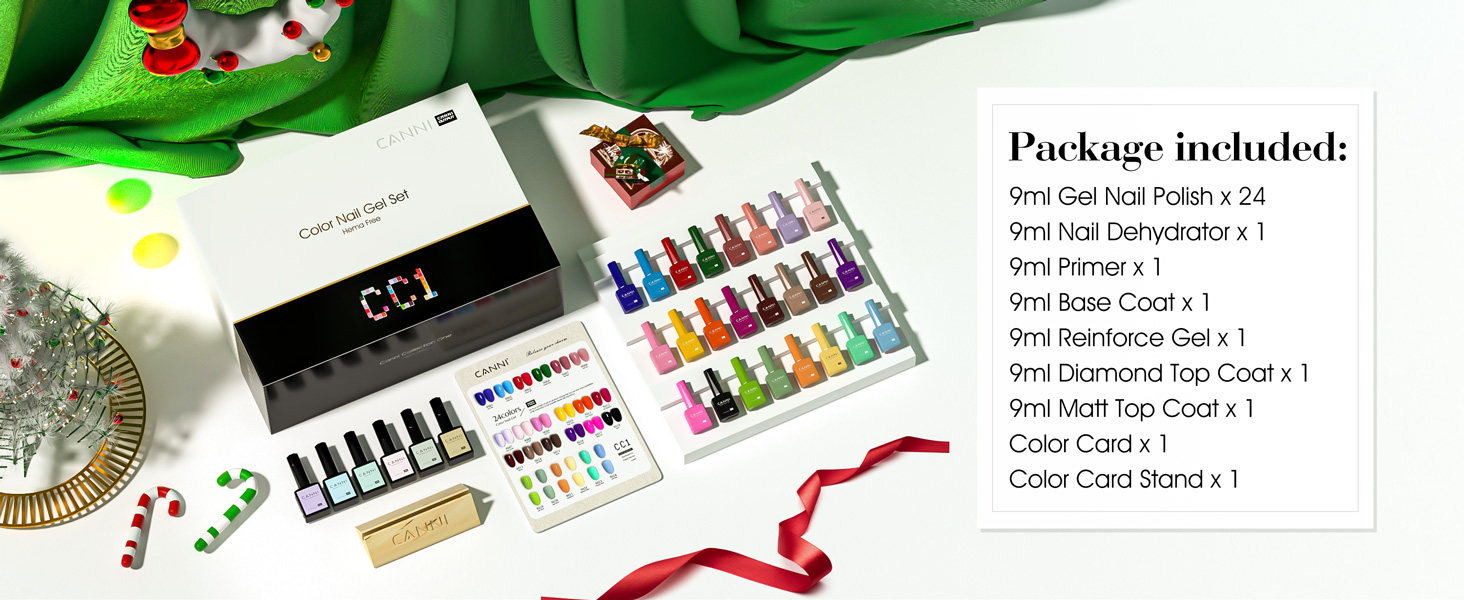 CANNI CC1 30Pcs 9ML Hema-free Gel Nail Polish Set