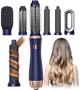 6 in 1 Blow Dryer Brush, Hair Dryer Brush Detachable, Air Hair Curling Iron Wrap Styler, Negative...