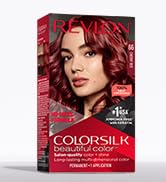 Revlon Permanent Hair Color, Permanent Red Hair Dye, Colorsilk with 100% Gray Coverage, Ammonia-F...