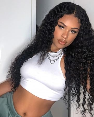 hd deep wave frontal wig human hair deep wave wig human hair full lace human hair wigs water wave
