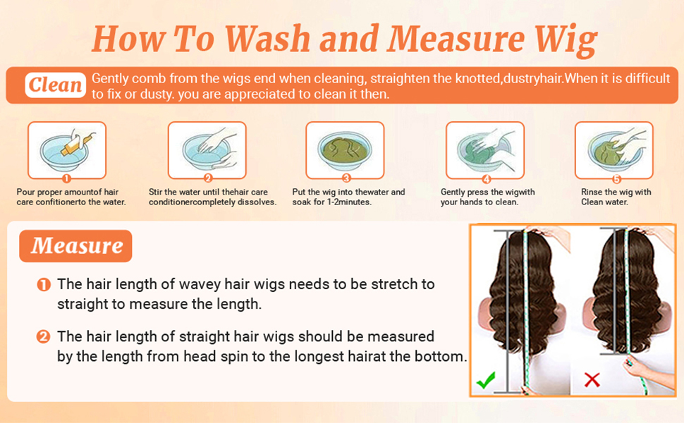 how to measure human hair wigs
