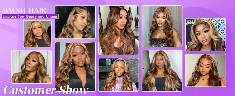 13x6 Ombre Highlight Body Wave Wigs
