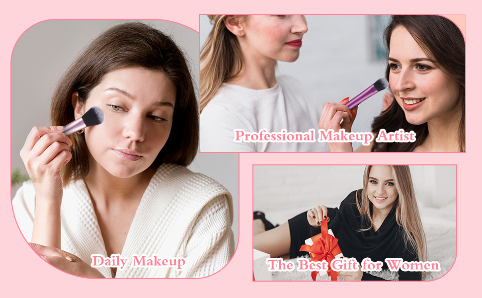 10 Pcs Travel Makeup Brush Set with Pack 