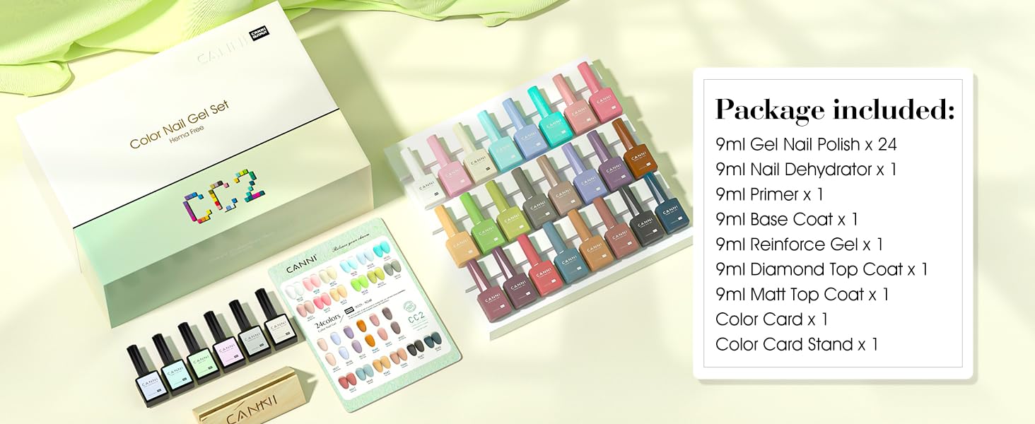 CANNI 30PCS GEL NAIL POLISH SET