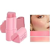 BEUKING Heart Blush Stick, Matte Rouge Stick, Cheek Contour Pen, Long Lasting Water Proof Non-Gre...