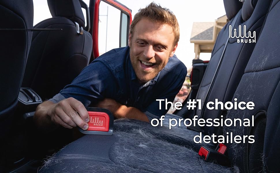 PROFESSIONAL DETAILER’S #1 CHOICE remove pet hair car mats headliners cargo areas seats vacuuming