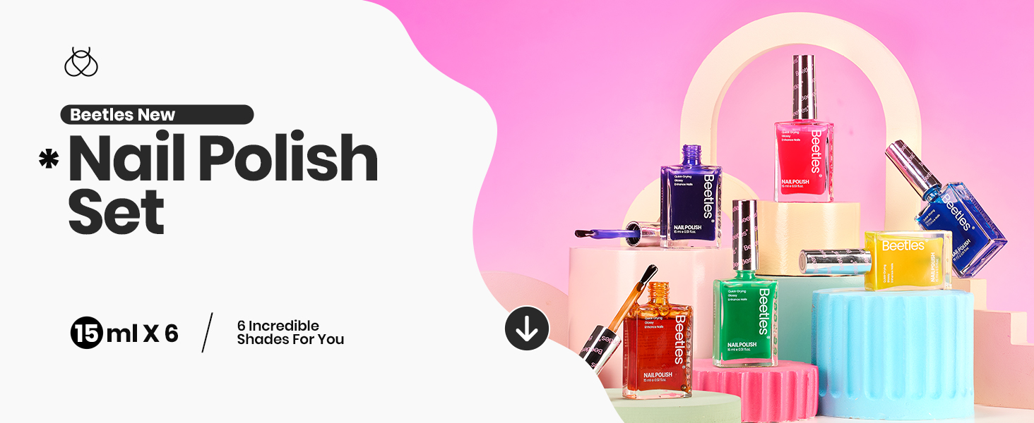 neon nail polish set