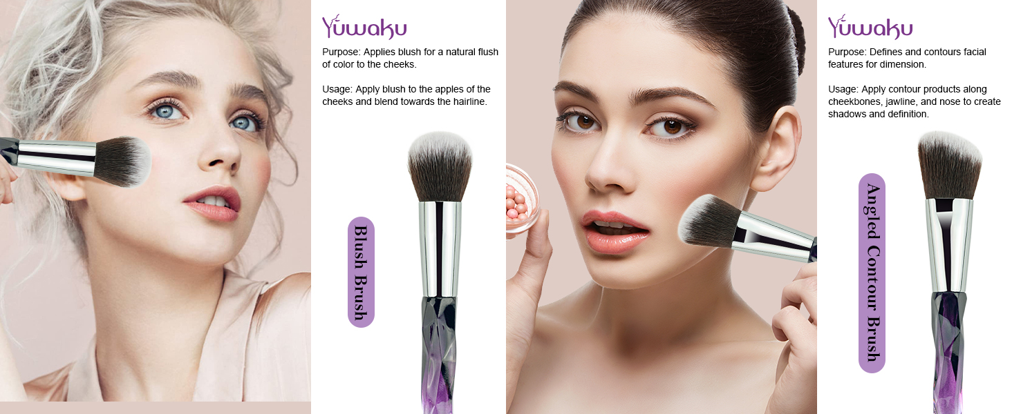 crystal makeup brushes