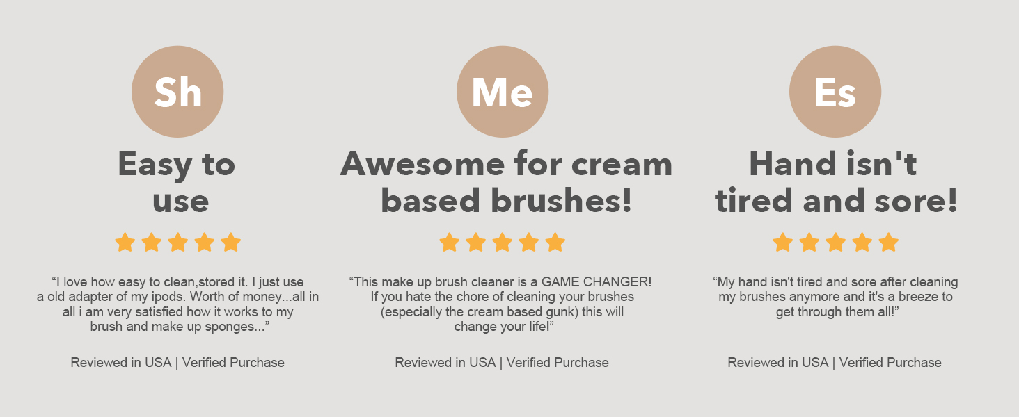 customer feedback on make up brush clean machine