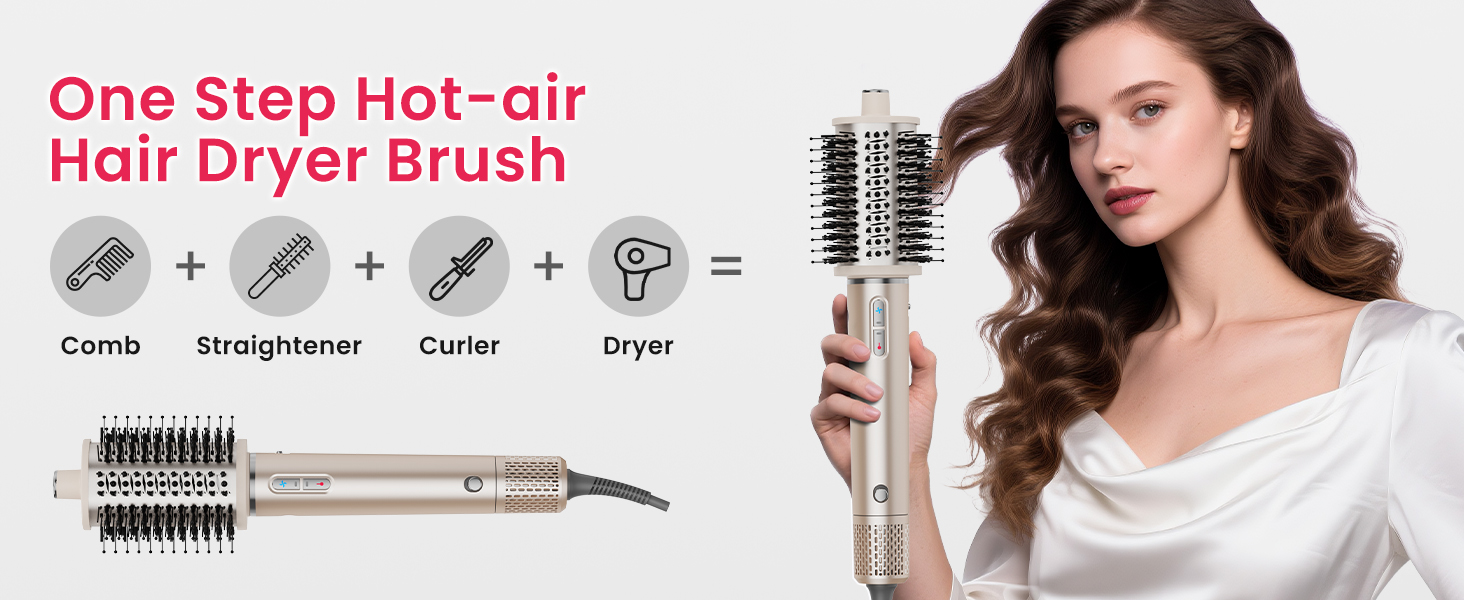 hot air blowout hair blow out dry dryer brush volumizer blow dryer