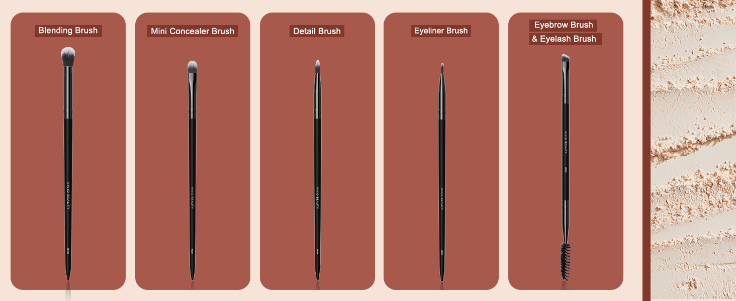 makeup brushes small set