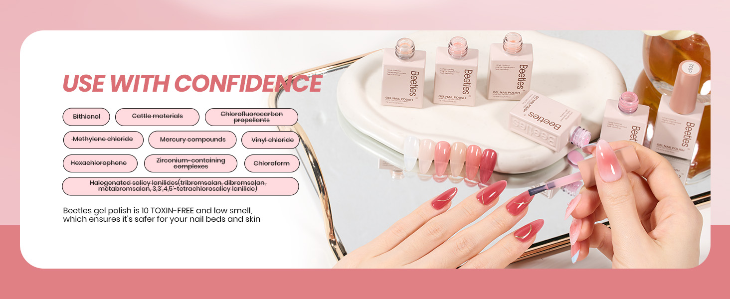 Beetles Jelly Gel Nail Polish Set