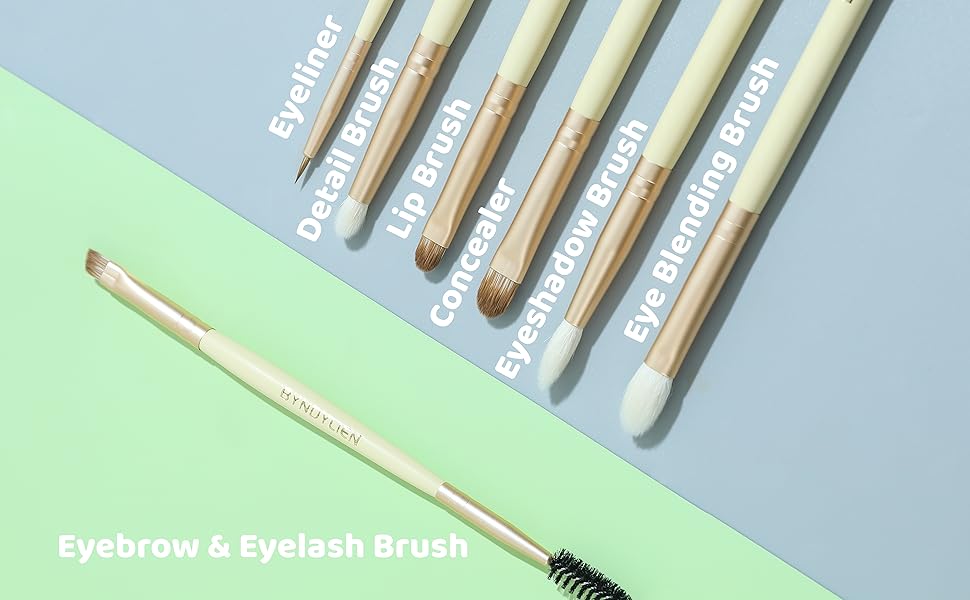 Concealer Brush Eye Shadow Brush Eye Blending Brush Eyebrow and Eyelash Brush Detail Brush Eyeliner