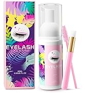Buqikma Lash Wash for Eyelash Extension, 60Ml/2.11fl.Oz Eyelash Shampoo Kit with Lash Shampoo Bru...