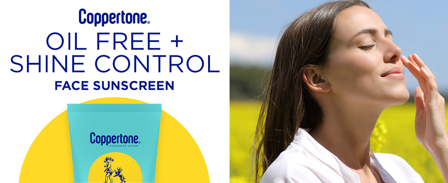 Coppertone Oil Free + Shine Control Face Sunscreen