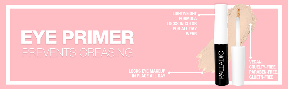 palladio eye primer prevent creasing lightweight all day wear longlasting vegan cruelty free