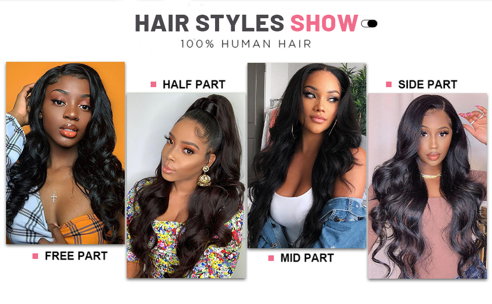 13x4 lace front wigs human hair body wave