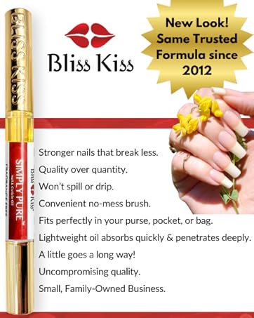bliss kiss simply pure cuticle oil pen