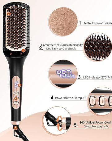 Hair Straightener⁤ Brush