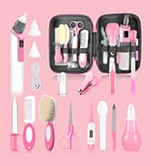 Baby Grooming Kit, Infant Safety Care Set with Baby Electric Nose Aspirator，Baby Hair Brush Comb ...