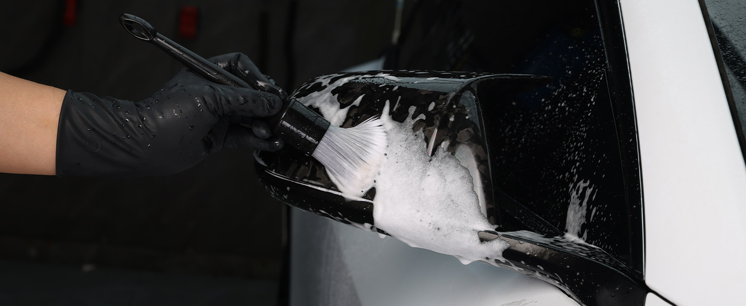 car detailing brush set exterior