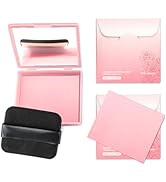 Erinde Oil Blotting Sheets for Face with Mirror and Puff, 300 Sheets Oil Blotting Paper for Oily ...