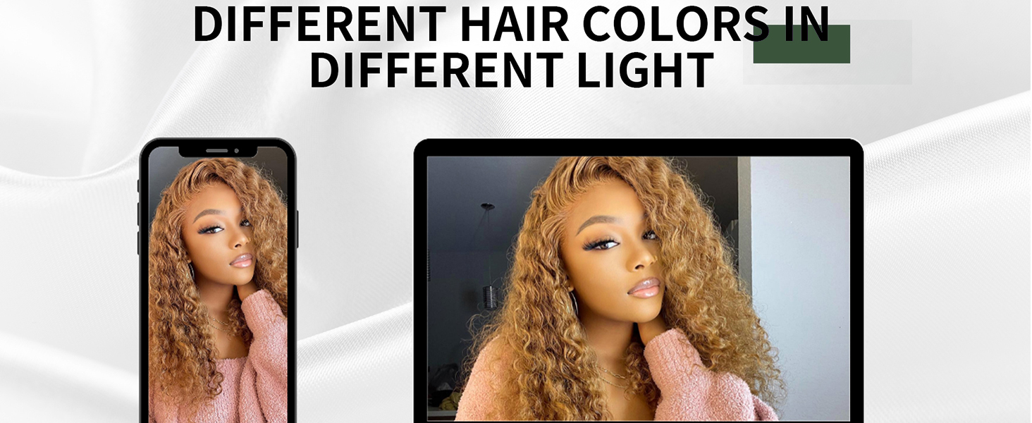 honey blonde lace front wig