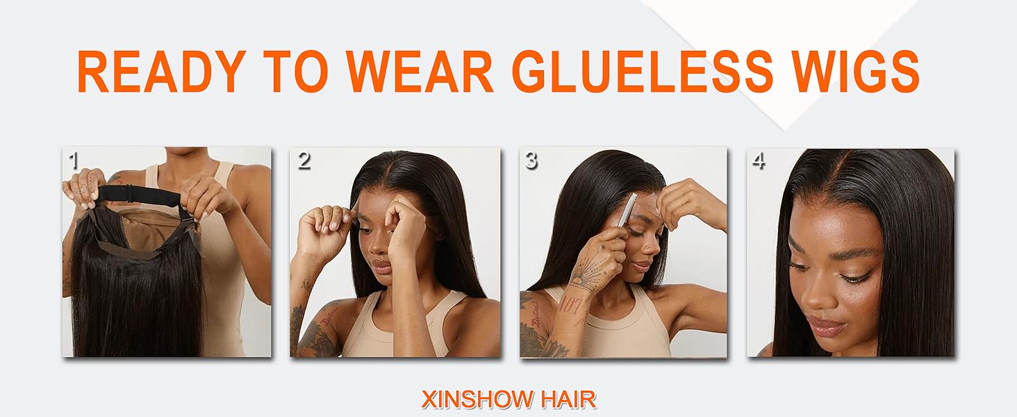 glueless wigs human hair