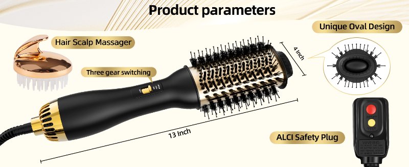 hair dryer brush blow dryer brush in one