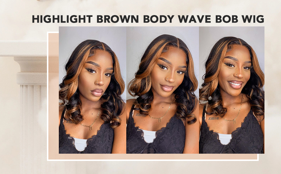 13x4 Lace Frontal Body Wave Bob Wig