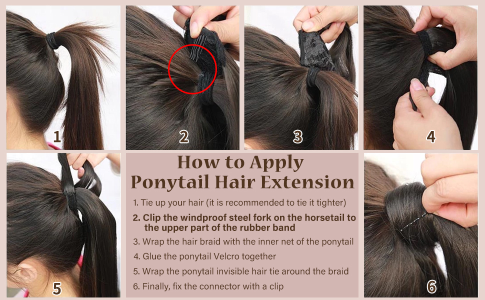 HOW TO APPLY PONYTAIL HAIR EXTENSIONS