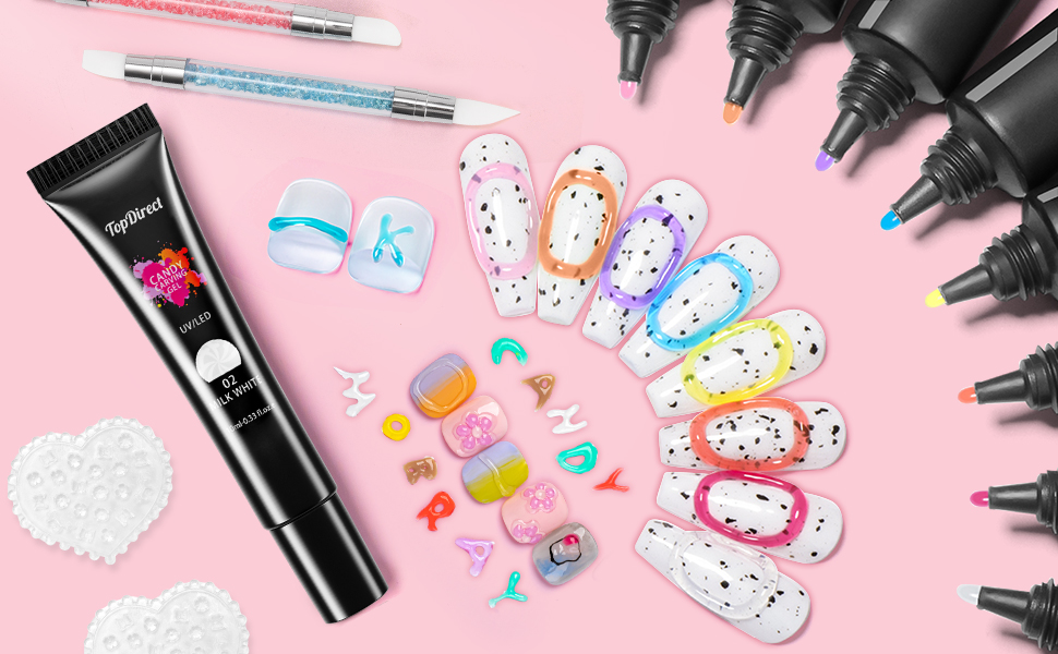 5d Solid Jelly Candy Pudding Polish Gel Nail Art
