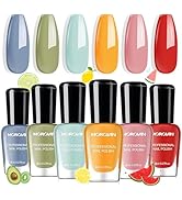 Morovan Nail Polish Set Fingernail: Quick Dry Nail Polish Kit Regular Nail Polish Bulk 0.25 oz Fi...