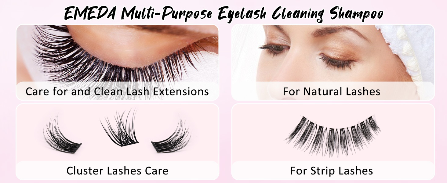 Lash Shampoo with Fan Kit