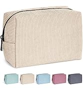 MAANGE Cosmetic Bags for Women Small Makeup Bag for Purse Corduroy Makeup Pouch Travel Makeup Bag...
