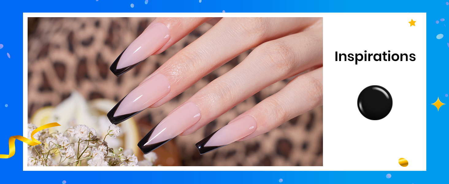 Beetles Black gel polish