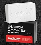 Anthony Mens Soap Bar Exfoliating Soap: Grapefruit Scent – Contains Cucumber Extract, Jojoba, She...