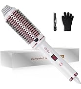 Ukliss Thermal Brush 1.5 Inch Negative Ion Thermal Round Hair Brush Ceramic 30S Fast Heated Dual ...