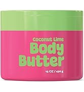 BeYoutiful Coconut Lime Body Butter for Dry Skin, Vitamin E, Coconut Oil & Shea Butter, Cruelty F...