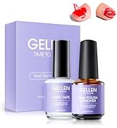 Gellen Gel Nail Polish Remover Kit - Gel Polish Remover and Latex Tape Peel Off Liquid, Gel Remov...