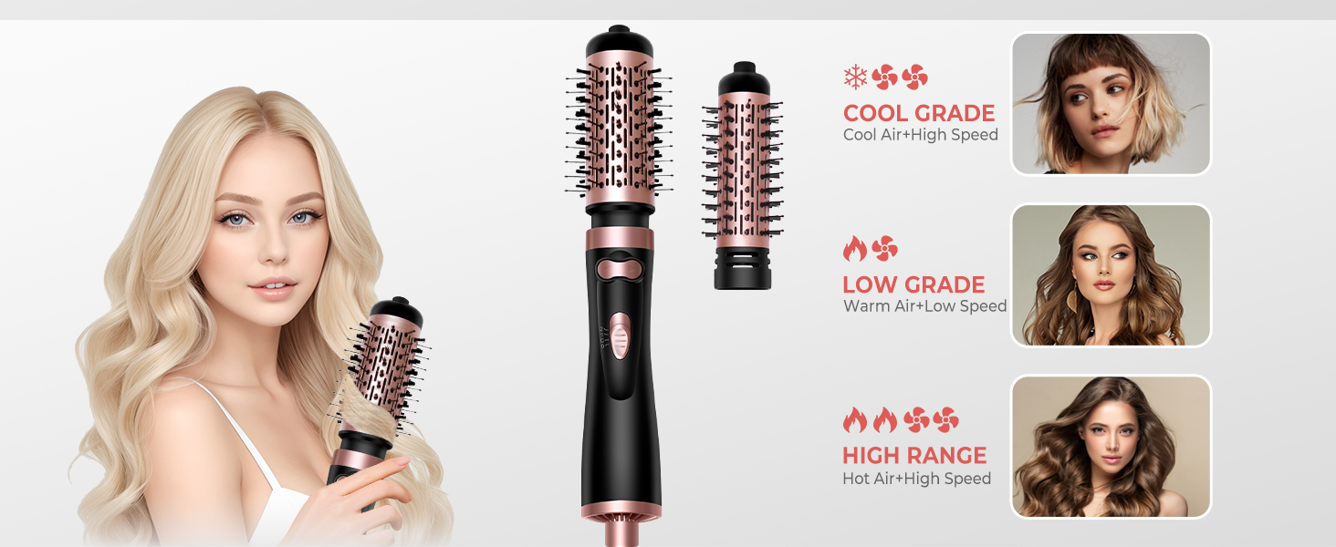 rotating hair dryer brush