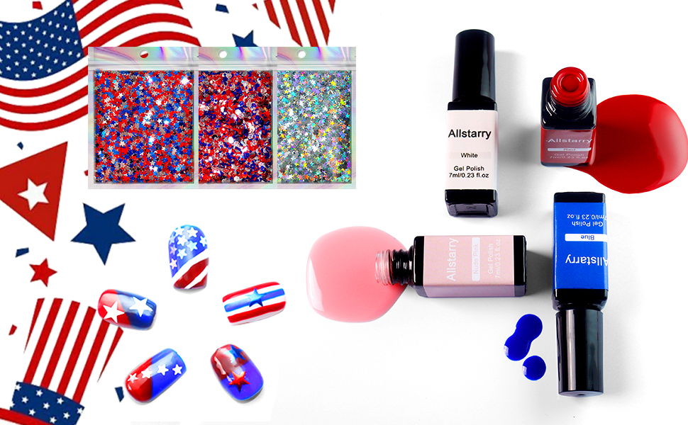4th of july nails