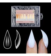 NOVO OVO Cat Claw Short Curved Stiletto Nail Dual Forms for Poly Gel Extension of 3D Eagle Hawk C...